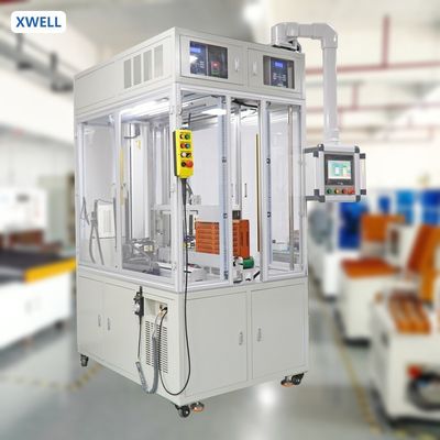 좋은 가격 XWELL XW-ACDW 완전 자동 컨베이어 배터리 팩 원통형 셀 생산을 위한 양면 스폿 용접기 온라인으로