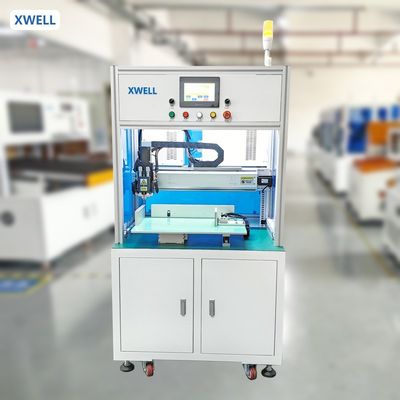 좋은 가격 회전 용접 머리로 단면 실린더 배터리 스팟 용접 기계 온라인으로