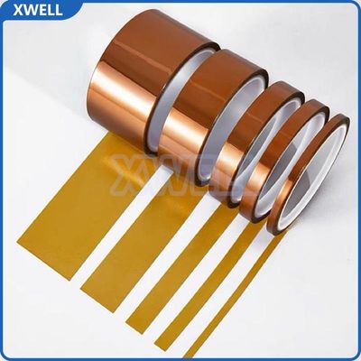 좋은 가격 Heat Resistant Polyimide Film Tape High Temperature Single Sided Tape With Die Cutting, Gold Finger High Temperature Tape for Circuit Board Solder Mask Heat Resistance and Battery Insulation 온라인으로