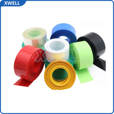 좋은 가격 Colorful Pvc Heat shrink packaging 5Mm-600Mm Flat Width Battery Skin Heat Shrinkable Film Cover For Batteries 온라인으로